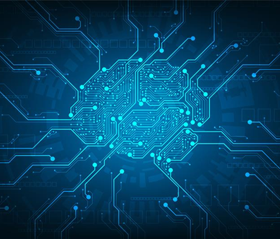 technology AI circuit brain